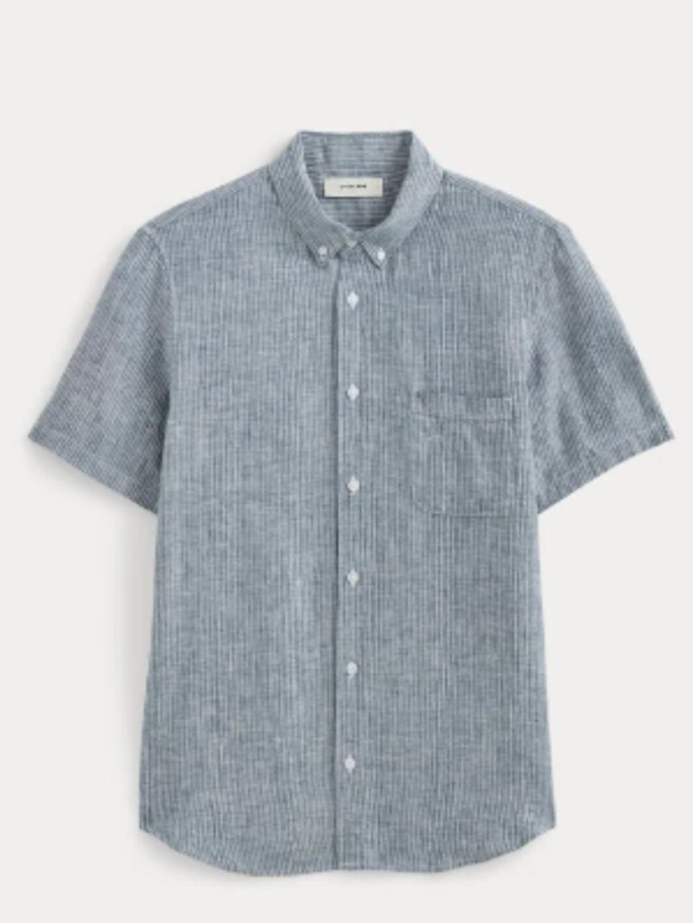 Everlane short sleeve pinstriped button down